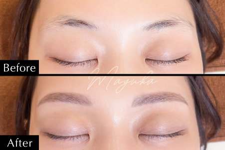 【20代女性】眉の濃さが悩み…Before→After